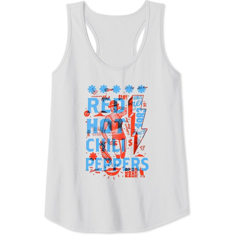 Débardeurs Red Hot Chili Peppers pour hommes - Gris foncé — T-shirts pour hommes