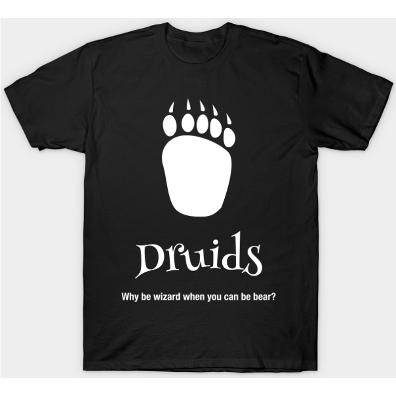 T-shirt Druid de l'Ours pour Hommes - Donjons et Dragons — T-shirts pour hommes