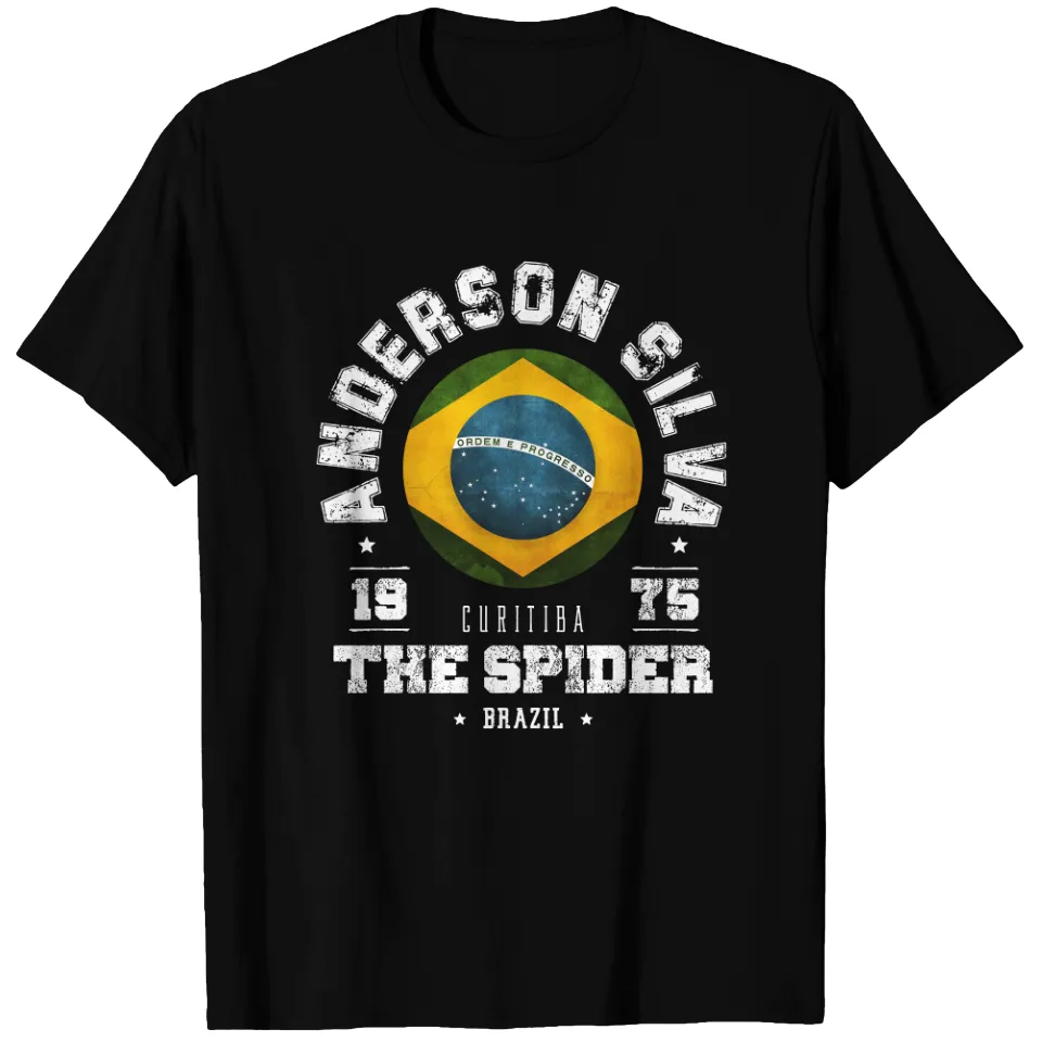 T-shirt noir pour hommes Anderson Silva — T-shirts pour hommes