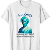 T-shirt avec portrait de Mark Twain et citation sur la gentillesse — T-shirts pour hommes