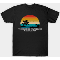 T-shirt Torrey Pines State Beach pour hommes - Bleu royal — T-shirts pour hommes