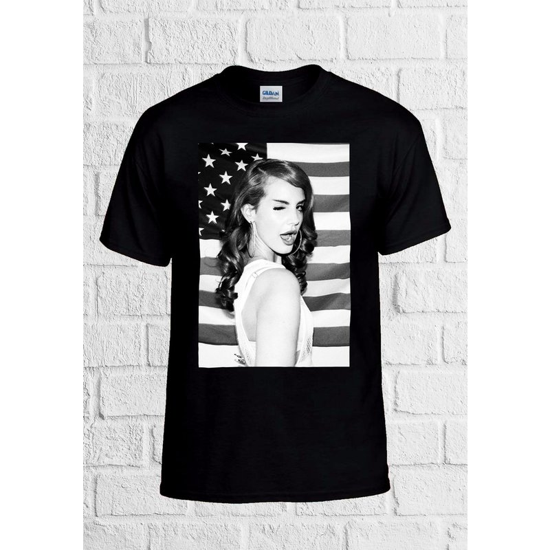 T-shirt noir pour hommes Lana Del Rey — T-shirts pour hommes