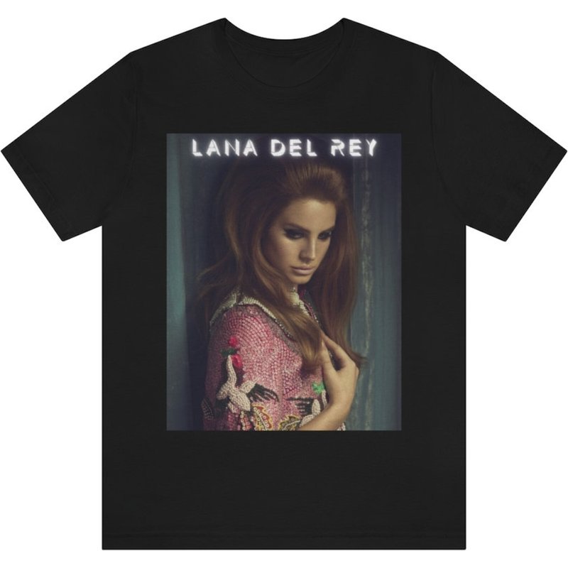 T-shirt pour hommes Lana Del Rey en noir — T-shirts pour hommes