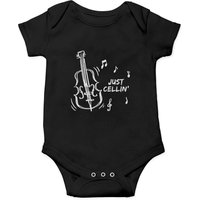 Just Cellin Musician Cellist Baby Onesie