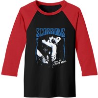 Scorpions Love At First Sting Black Baseball Tee for Men — Mens T Shirts
