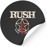 Rush Unisex Stickers: American Tour 1977 — Stickers & Decals