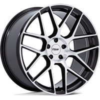 TSW TW002 Lasarthe Gloss Black Machined Wheels - 17x8 - 5x114.3 — Wheels & Rims