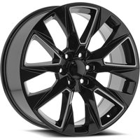 O.E. Revolution C-14 Gloss Black Milled Wheels - 22x9 - 6x139.7 — Wheels & Rims