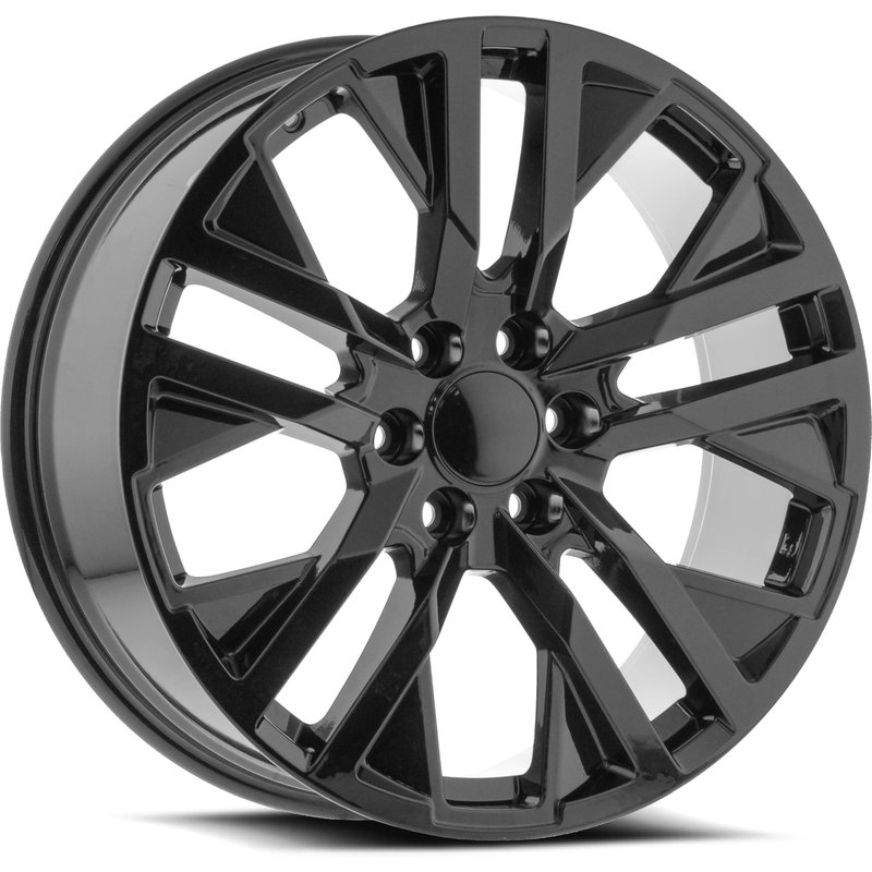 O.E. Revolution D-36 Gloss Black Wheels - 22x9 - 6x139.7 Bolt Pattern — Wheels & Rims