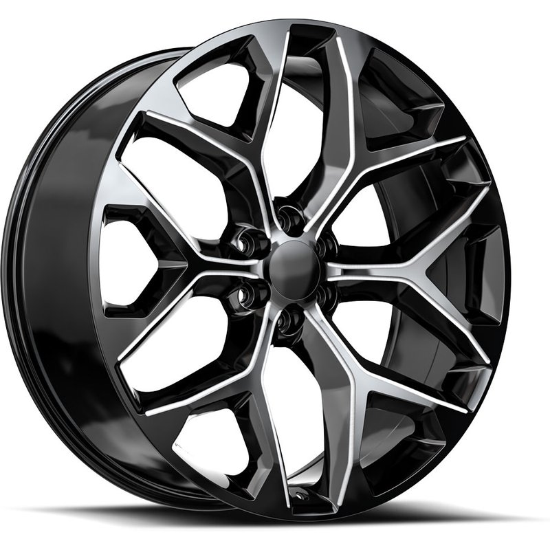 O.E. Revolution G-09 Gloss Black Milled 24x10 Rims 6x139.7 — Wheels & Rims