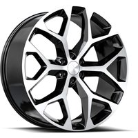 Roues O.E. Revolution G-09 Noir Brillant Usiné - 26x10 - 6x139.7