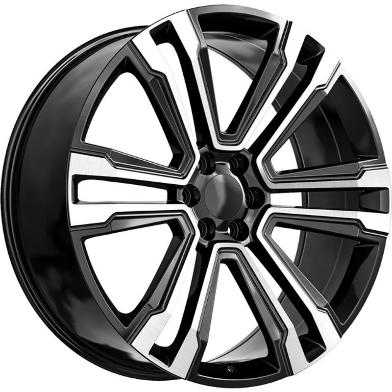 O.E. Revolution G-10 Gloss Black Machined Wheels - 22x9 - 6x139.7 — Wheels & Rims
