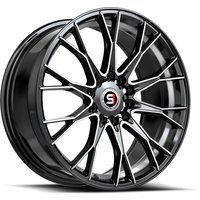 Spec-1 SP-59 Gloss Black & Machined 17x7.5 Rims 5x100 Bolt Pattern — Wheels & Rims