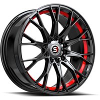 Spec-1 SP-59 Gloss Black & Red Undercut Wheels - 17x7.5 - 5x100
