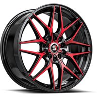 Spec-1 SP-60 Gloss Black Red Machined Wheels - 17x7.5 - 5x105 — Wheels & Rims