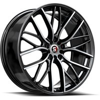 Spec-1 SP-61 Gloss Black Machined 17x8 Rims 5x100 Bolt Pattern — Wheels & Rims