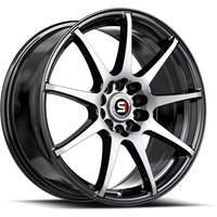 Spec-1 SP-67 Gloss Black Machined 17x7 Rims 5x100 Bolt Pattern
