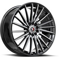 Spec-1 SP-68 Gloss Black Machined Wheels - 17x7.5 - 5x100 — Wheels & Rims