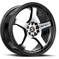Roues Spec-1 SPT-31 Noir Brillant Usiné - 18x8.5, 5x100, 38 Offset — Roues et jantes