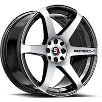Roues Spec-1 SPT-32 Noir Brillant Usiné - 18x8 - 5x100