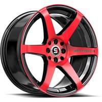 Roues Spec-1 SPT-32 Noir Brillant Rouge Usiné 18x8 5x100