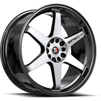 Spec-1 SPT-33 Gloss Black Machined Wheels - 17x8, 5x100, 38 Offset — Wheels & Rims