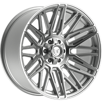 Roues Gear Off Road 770BS Argent - 22x12 - Motif de boulons 8x180