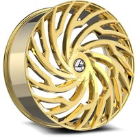 Azara Aza-536 Gold 20x8.5 Rims 5x114.3 Bolt Pattern 35 Offset — Wheels & Rims