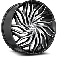 Azara Aza-537 Gloss Black Machined Wheels - 18x8 - 5x100