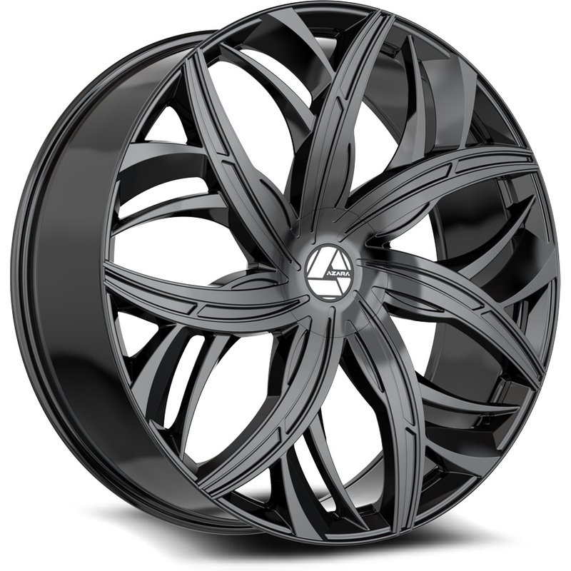 Azara Aza-541 Gloss Black Wheels - 18x8 - 5x100 Bolt Pattern — Wheels & Rims