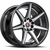 Spec-1 SP-73 Gloss Black & Machined Undercut 17x7.5 Rims — Wheels & Rims