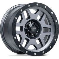 Roues Pro Comp PA41 Phaser Graphite Mat avec Bord Noir - 17x9 — Roues et jantes