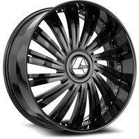 Roues Azara AZX-102 Noir Brillant - 20x8.5 - Motif de Boulons 5x108