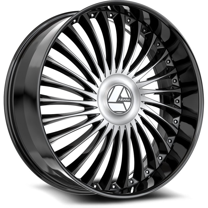 Azara AZX-103 Gloss Black Machined Wheels - 18x8 - 5x114.3 — Wheels & Rims