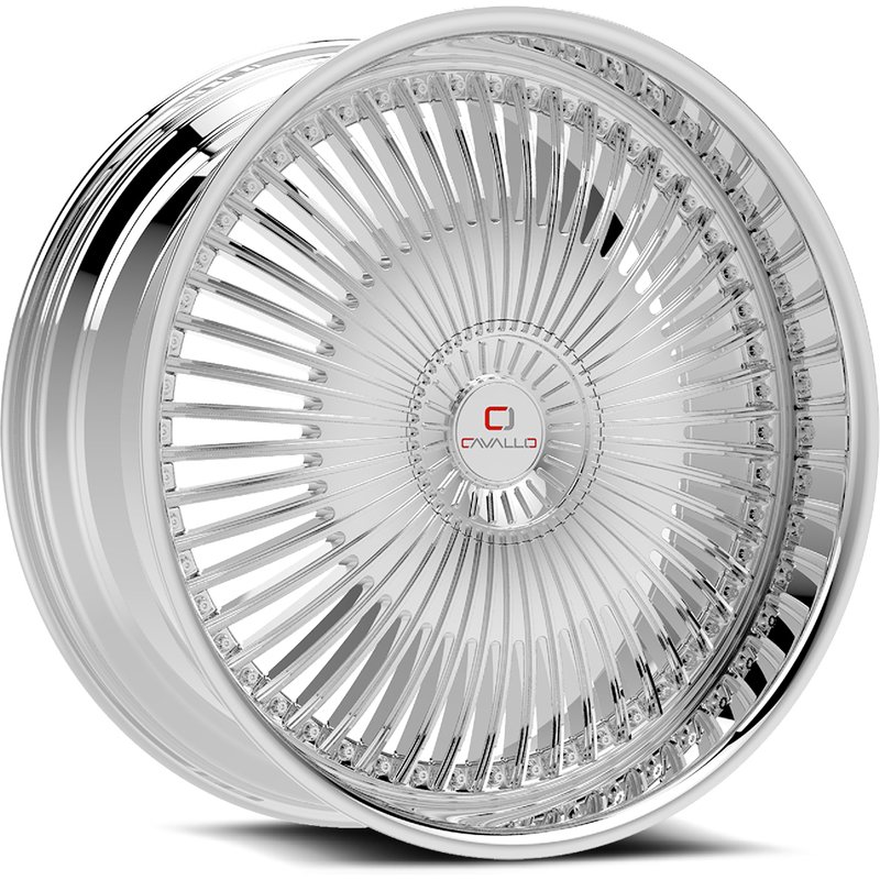 Roues Cavallo CLV-41 Chrome - 20x8.5 - Motif de boulons 5x112