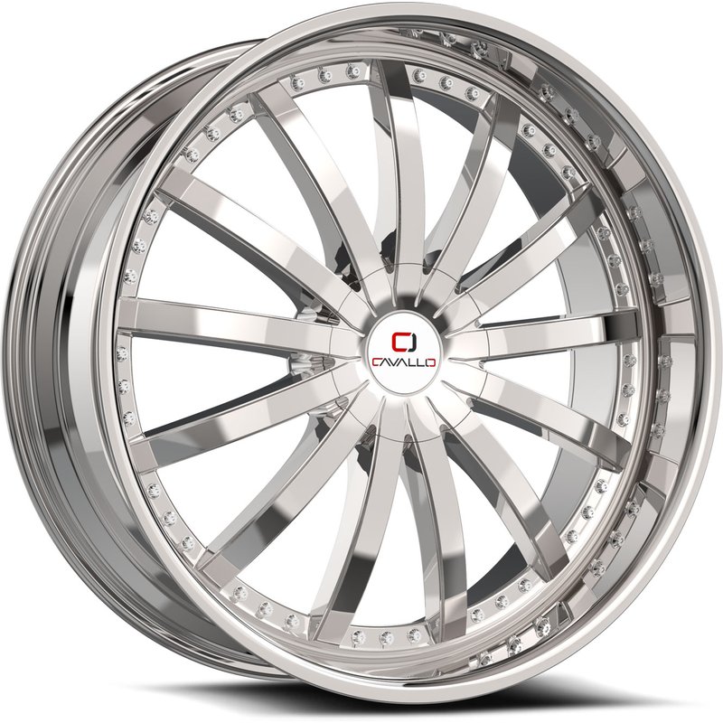 Cavallo CLV-53 Chrome Wheels - 20x8.5 - 5x114.3 Bolt Pattern — Wheels & Rims