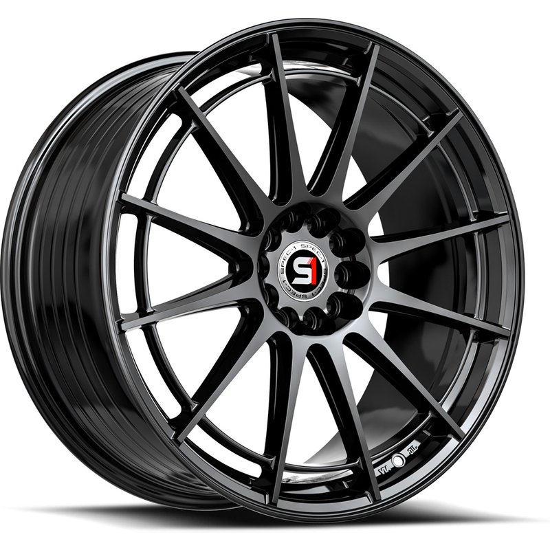 Spec-1 SP-64 Gloss Black 17x8 Wheels - 5x100 Bolt Pattern — Wheels & Rims