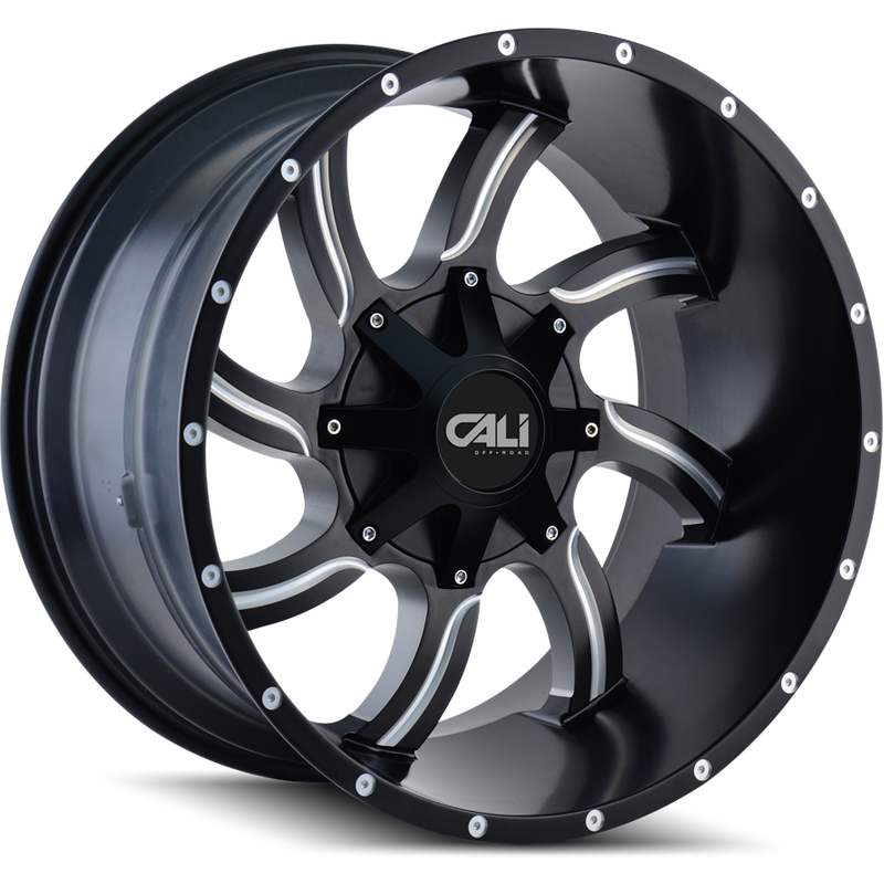 Cali Off Road 9102 Twisted Satin Black Wheels - 20x9 - 8x165.1 — Wheels & Rims
