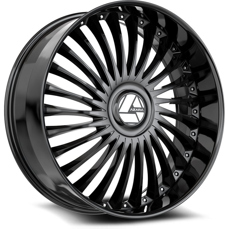 Roues Azara AZX-103 Noir Brillant - 18x8 - 5x112 - 35 Offset — Roues et jantes