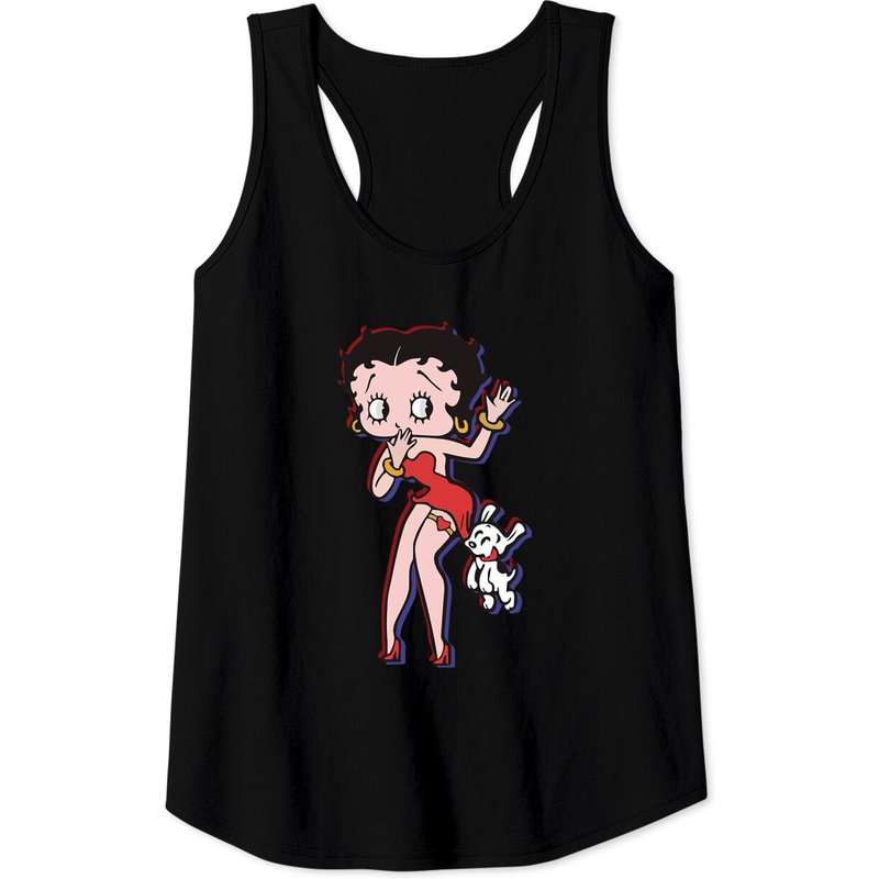 Naughty Doggy Bite Betty Dressy Débardeur Cartoon pour Hommes — T-shirts pour hommes