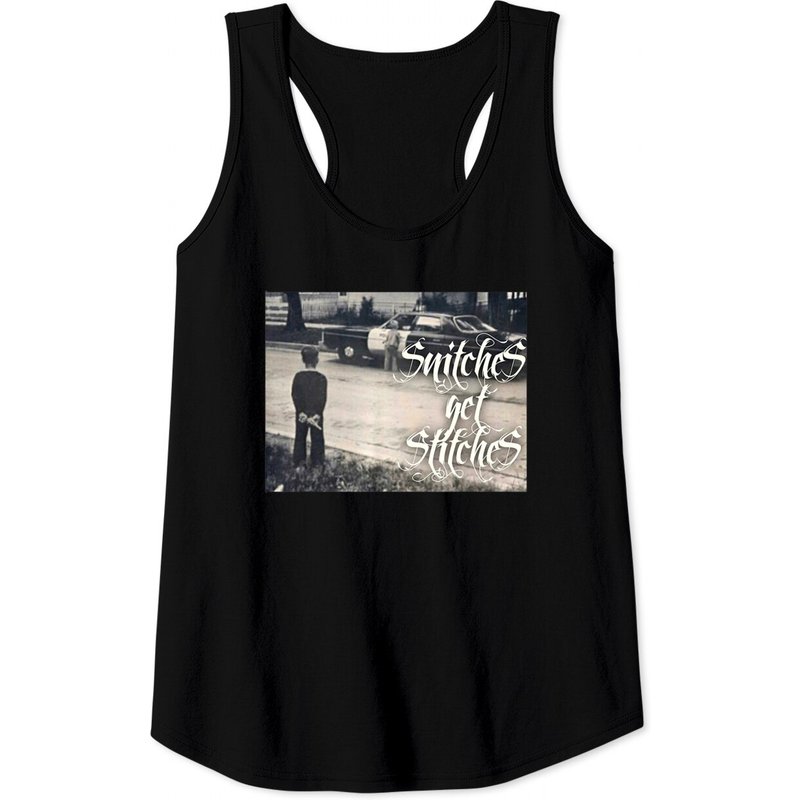 Snitches Get Stitches Graphic Tank Tops for Men — Mens T Shirts