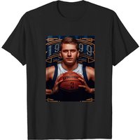 T-shirt classique Luka Doncic pour hommes - Noir