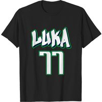 T-shirt classique Luka Doncic 77 City Jersey pour hommes