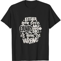 Love Country Music T-Shirt — Mens T Shirts