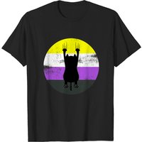Non-binary Cat Nonbinary Pride Flag T-shirt for Men — Mens T Shirts