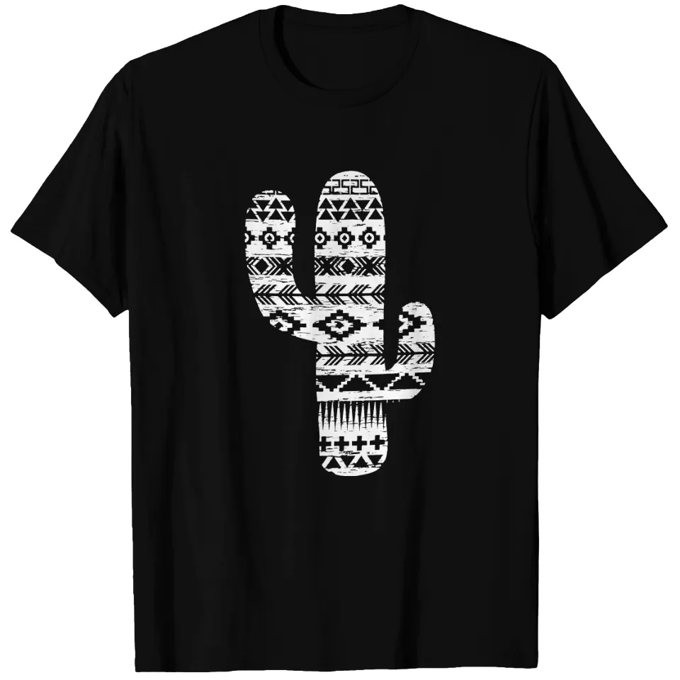 T-shirt Aztec Cactus pour hommes - T-shirt botanique pour amoureux des plantes