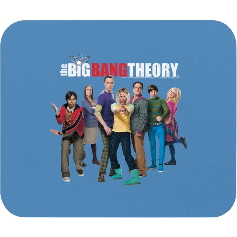 The Big Bang Theory Group Shot Logo Mouse Pads — Mouse Pads & Desk Mats