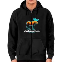 Jackson Hole Wyoming Zip Hoodies for Unisex — Mens Hoodies