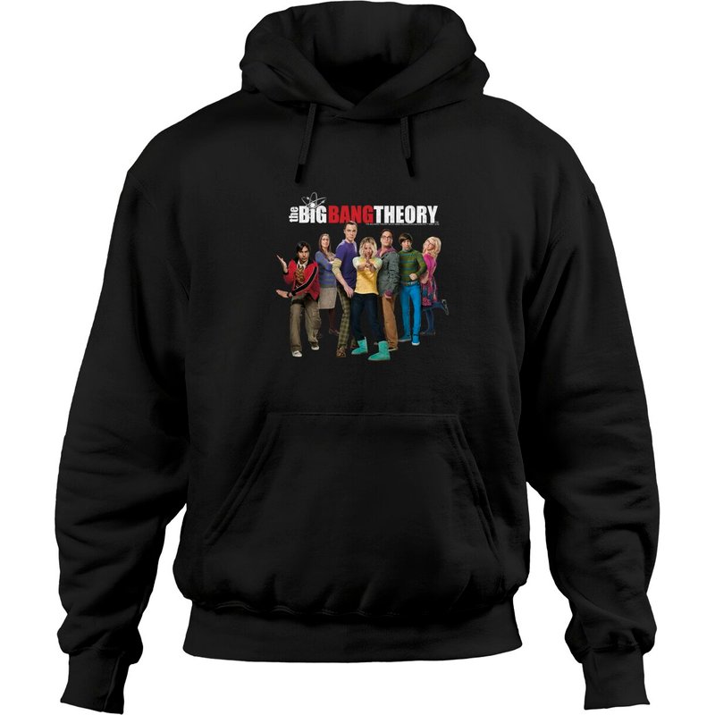 The Big Bang Theory Group Shot Logo Hoodie — Mens Hoodies
