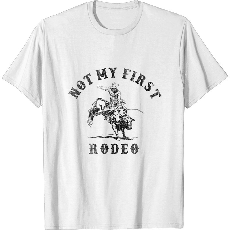 Not My First Rodeo Men's Graphic Tee - Country Music Theme — Mens T Shirts